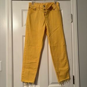 Yellow Women's Levi Jeans